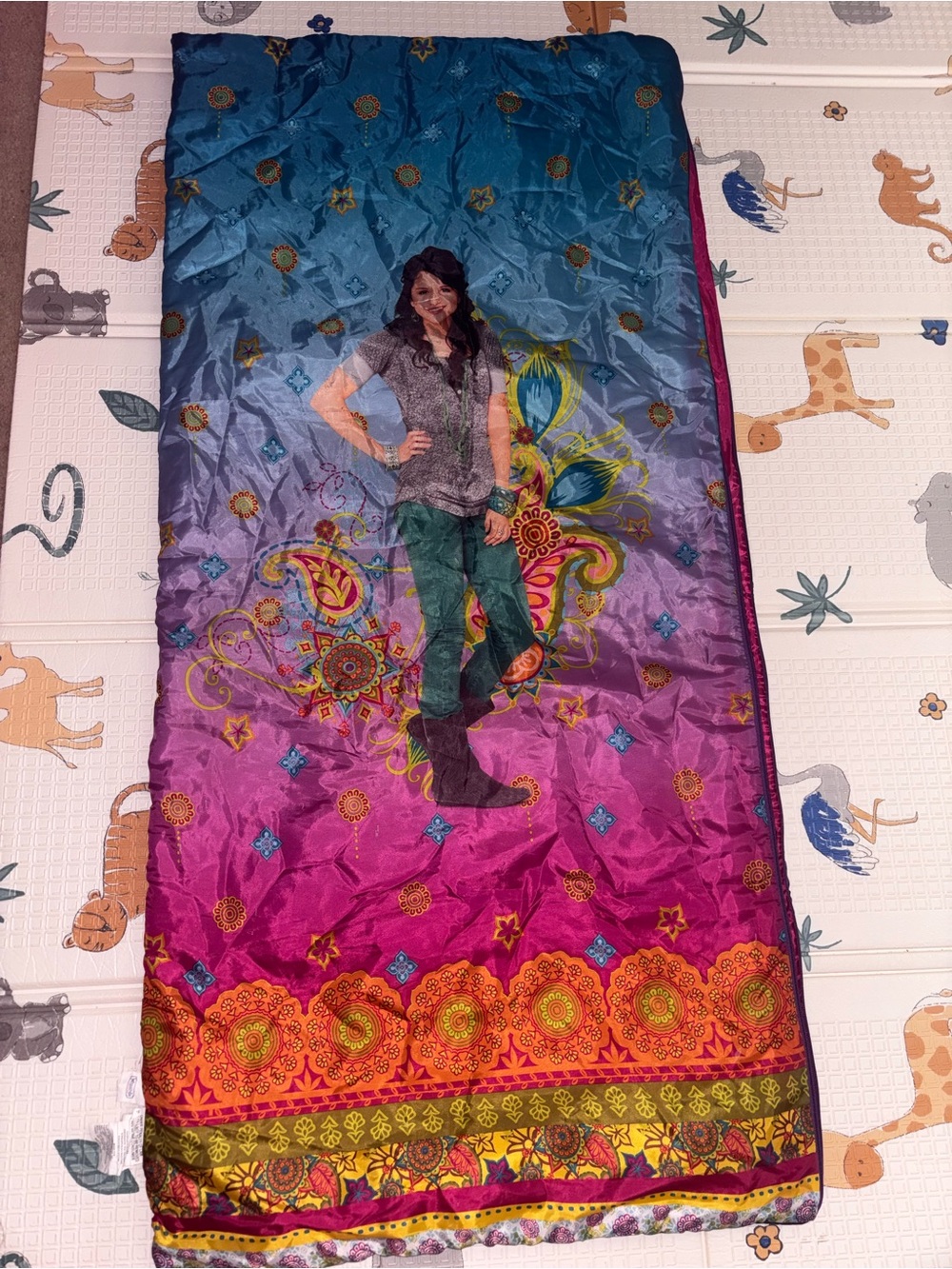 Vintage 2000 Disney wizard of waverly place sleeping bag